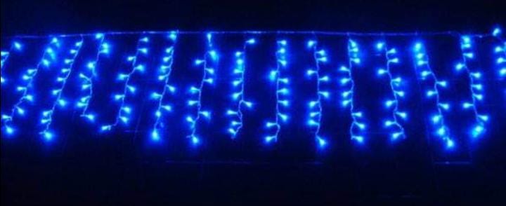 Cortina luz Led solar 100bom  3m X 50 cm